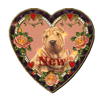 Gif animé coeur chien